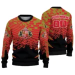 Custom Sunderland Pixel Flow Red Black Sweater Best Selling