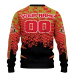 Custom Sunderland Pixel Flow Red Black Sweater Best Selling