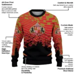 Custom Sunderland Pixel Flow Red Black Sweater Best Selling