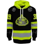 Custom Sunderland Safety Motif Black Neon Green Hoodie Best Selling
