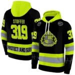 Custom Sunderland Safety Motif Black Neon Green Hoodie Best Selling