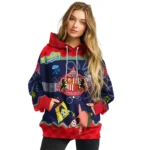 Custom Sunderland Spongebob Patrick Star Red Navy Hoodie Best Selling