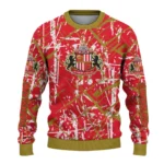 Custom Sunderland Streak Overlay Red Sweater Best Selling