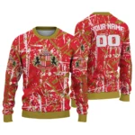 Custom Sunderland Streak Overlay Red Sweater Best Selling