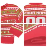 Custom Sunderland Tent Stripes Red White Sweater Best Selling