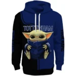 Custom Tottenham Hotspur Baby Yoda Navy Black Hoodie Best Selling