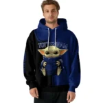 Custom Tottenham Hotspur Baby Yoda Navy Black Hoodie Best Selling