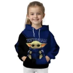 Custom Tottenham Hotspur Baby Yoda Navy Black Hoodie Best Selling