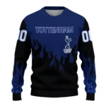 Custom Tottenham Hotspur Flame Outline Navy Black Sweater Best Selling