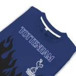 Custom Tottenham Hotspur Flame Outline Navy Black Sweater Best Selling