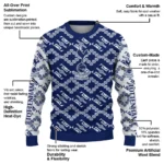 Custom Tottenham Hotspur Lattice Gridwork Navy Sweater Best Selling