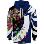 Custom Tottenham Hotspur Puzzle Pieces Navy Hoodie Best Selling
