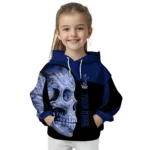 Custom Tottenham Hotspur Skull Motif Navy Black Hoodie Best Selling