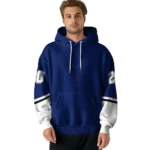 Custom Tottenham Hotspur Striped Sleeves Navy Hoodie Best Selling
