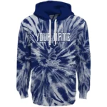 Custom Tottenham Hotspur Tie Dye Pattern Navy Hoodie Best Selling