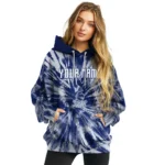 Custom Tottenham Hotspur Tie Dye Pattern Navy Hoodie Best Selling