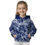 Custom Tottenham Hotspur Tie Dye Pattern Navy Hoodie Best Selling