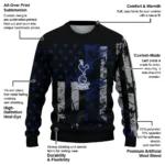 Custom Tottenham Hotspur Vintage Usa Flag Black Sweater Best Selling