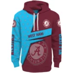 Custom West Ham United Abstract Shape Claret Hoodie Best Selling