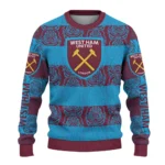 Custom West Ham United Bulldog Motif Sweater Best Selling