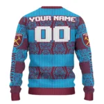 Custom West Ham United Bulldog Motif Sweater Best Selling