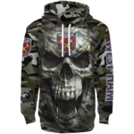 Custom West Ham United Camo Skull Hoodie Best Selling