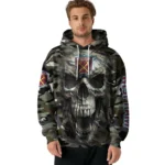 Custom West Ham United Camo Skull Hoodie Best Selling