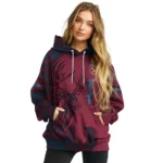 Custom West Ham United Deer Silhouette Claret Hoodie Best Selling