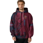 Custom West Ham United Deer Silhouette Claret Hoodie Best Selling