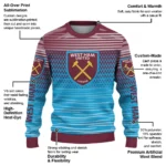 Custom West Ham United Diamond Mesh Sweater Best Selling