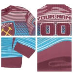 Custom West Ham United Diamond Mesh Sweater Best Selling
