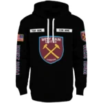 Custom West Ham United Punisher Skull Black Hoodie Best Selling