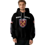 Custom West Ham United Punisher Skull Black Hoodie Best Selling