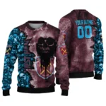 Custom West Ham United Skull Collage Claret Sweater Best Selling