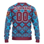 Custom West Ham United Snowflake Matrix Claret Sweater Best Selling