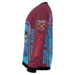 Custom West Ham United Stitch Art Prints Claret Sweater Best Selling
