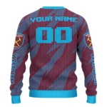 Custom West Ham United Stripe Motion Claret Sweater Best Selling