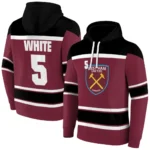 Custom West Ham United Striped Pattern Claret Hoodie Best Selling