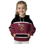 Custom West Ham United Striped Pattern Claret Hoodie Best Selling