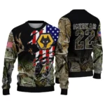 Custom Wolverhampton Wanderers American Flag Claw Sweater Best Selling