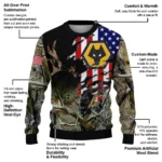 Custom Wolverhampton Wanderers American Flag Claw Sweater Best Selling