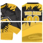 Custom Wolverhampton Wanderers Burst Swirl Old Gold Sweater Best Selling