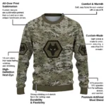 Custom Wolverhampton Wanderers Camouflage Blend Sweater Best Selling