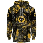 Custom Wolverhampton Wanderers Hunting Theme Old Gold Black Hoodie Best Selling