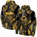 Custom Wolverhampton Wanderers Hunting Theme Old Gold Black Hoodie Best Selling