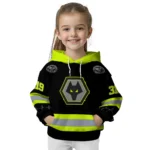 Custom Wolverhampton Wanderers Safety Motif Black Neon Green Hoodie Best Selling