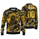 Custom Wolverhampton Wanderers Skull Horde Old Gold Sweater Best Selling