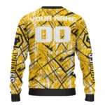 Custom Wolverhampton Wanderers Streak Overlay Old Gold Sweater Best Selling