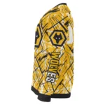 Custom Wolverhampton Wanderers Streak Overlay Old Gold Sweater Best Selling