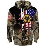 Custom Wolverhampton Wanderers Tree Camo Hoodie Best Selling